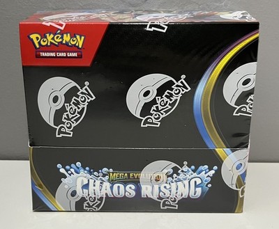 POKEMON MEGA EVOLUTION CHAOS RISING FULL BOOSTER BOX NEU & SEALED    