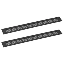 2pcs Rectangle Ventilation Grille Aluminum Alloy Mesh Air Vent Cover 400x50mm