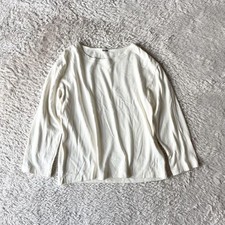 Margaret Howell Cotton Knit Top White Length 22.6 inches