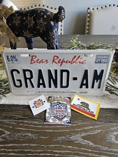 Bear Republic Brewing Grand Am Ale CA license Plate Craft Beer Man Cave & Decals