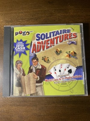 Pogo Solitaire Adventures - CD-ROM - VERY GOOD - Pogo.com 2006 VTG Computer Game