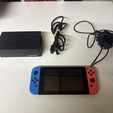 Nintendo Switch HAC-001 32GB Blue Red Console - GC Dock & Charger & Accessories