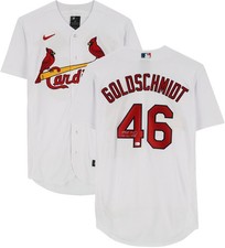 Paul Goldschmidt Cardinals Signed 2022 NL MVP White Nike Authentic Jersey w/Insc
