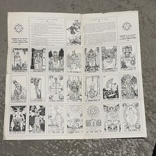 Poster Tarocchi Vintage Costruttore dell'Adytum California 14x14 1/2 Pollice