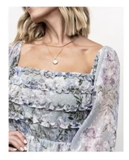 Baltic Born Florence floral green puff sleeve maxi dress Medium - NWT