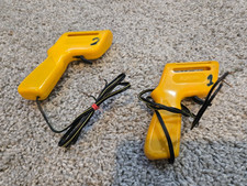 2x Vintage Aurora AFX Hand Controllers slot car Yellow pair untested