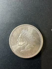 New ListingVintage "Indian Head" 1 Troy Oz .999 Fine Silver Round Ounce (A)
