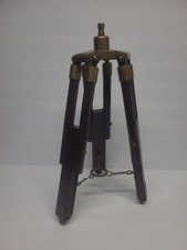 Vintage Tripod, Solid Brass And Wood. Mid-century