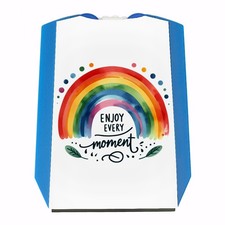Regenbogen Parkscheibe mit Spruch Enjoy every moment
