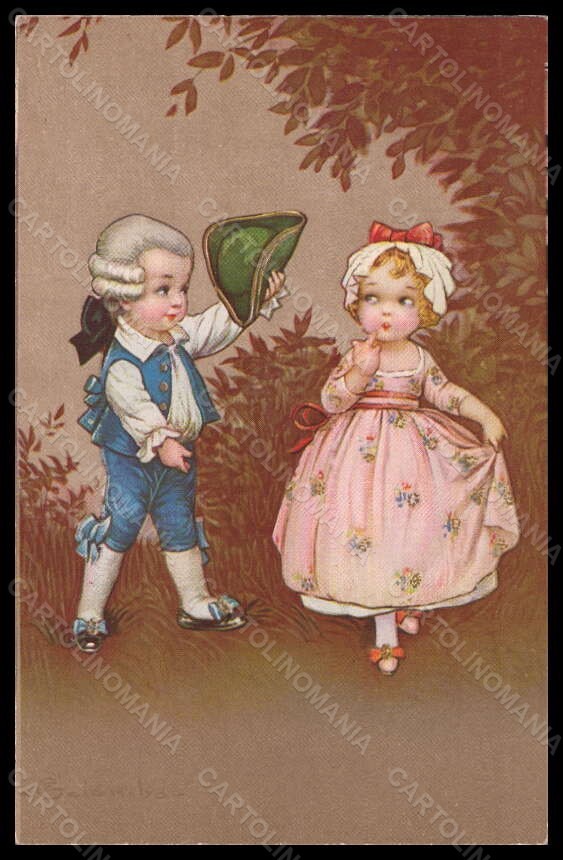 Cartolina Artista Firmata Illustratori E. Colombo Bambini Serie 2039 VK6006