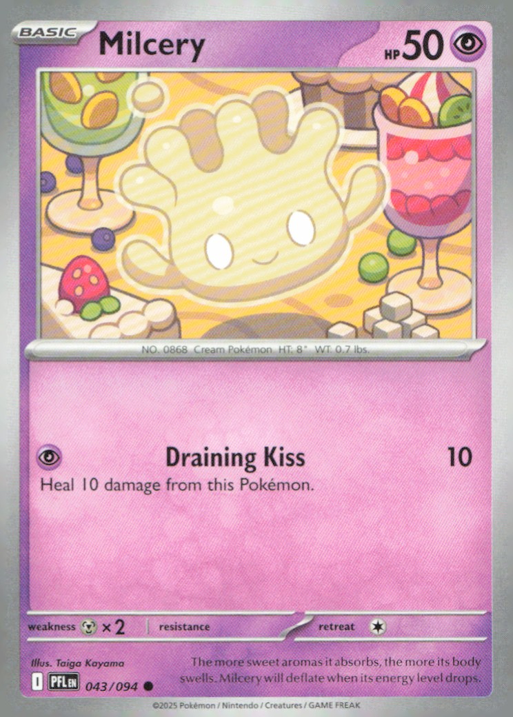 Milcery Common ME02: Phantasmal Flames 043/094 NM