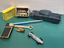 Junk Drawer Lot of  Items Miscellaneous Items Train Car Lighter Pen