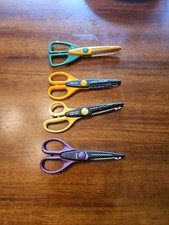 Lot 4 Fiskars Kraft Paper Edgers Scissors - Sunflower Kraft