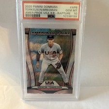 2020 Donruss American Pride Rapture #AP8 Alex Bregman / Spencer Torkelson PSA 10