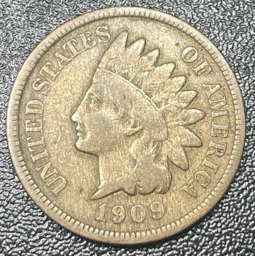 1909-S Indian Head Cent VF Very Fine Rare Key Date 1c Penny