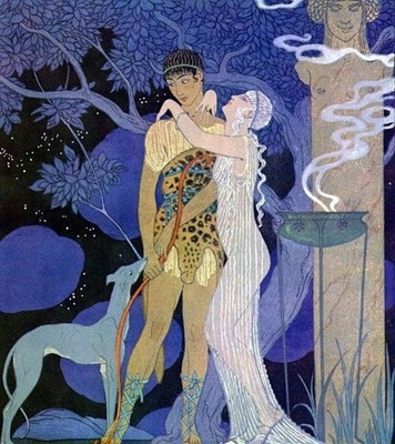 Phaedra and Hippolytus George Barbier 1925 VINTAGE poster print wall art