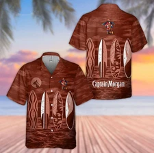 Summer Beach Captain Morgan All Over Print Hawaiian Shirt DI1210