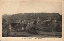 Old postcard Gilles - general view (33645)