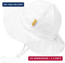 Baby Girl Sun Hat with UPF 50 Outdoor Adjustable Toddler Beach Hat with Wide Br