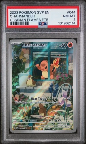2023 POKEMON SVP EN-SV BLACK STAR PROMO #044 CHARMANDER PSA 8