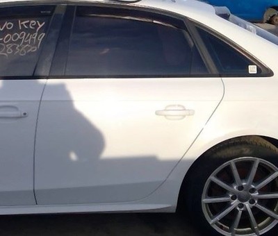 2012-2016 Audi A4 LH Driver Rear Door Painted 2Y2Y Ibis White OE
