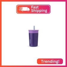 Owala Kids Insulation Stainless Steel Tumbler with Spill Resistant Flexible Stra