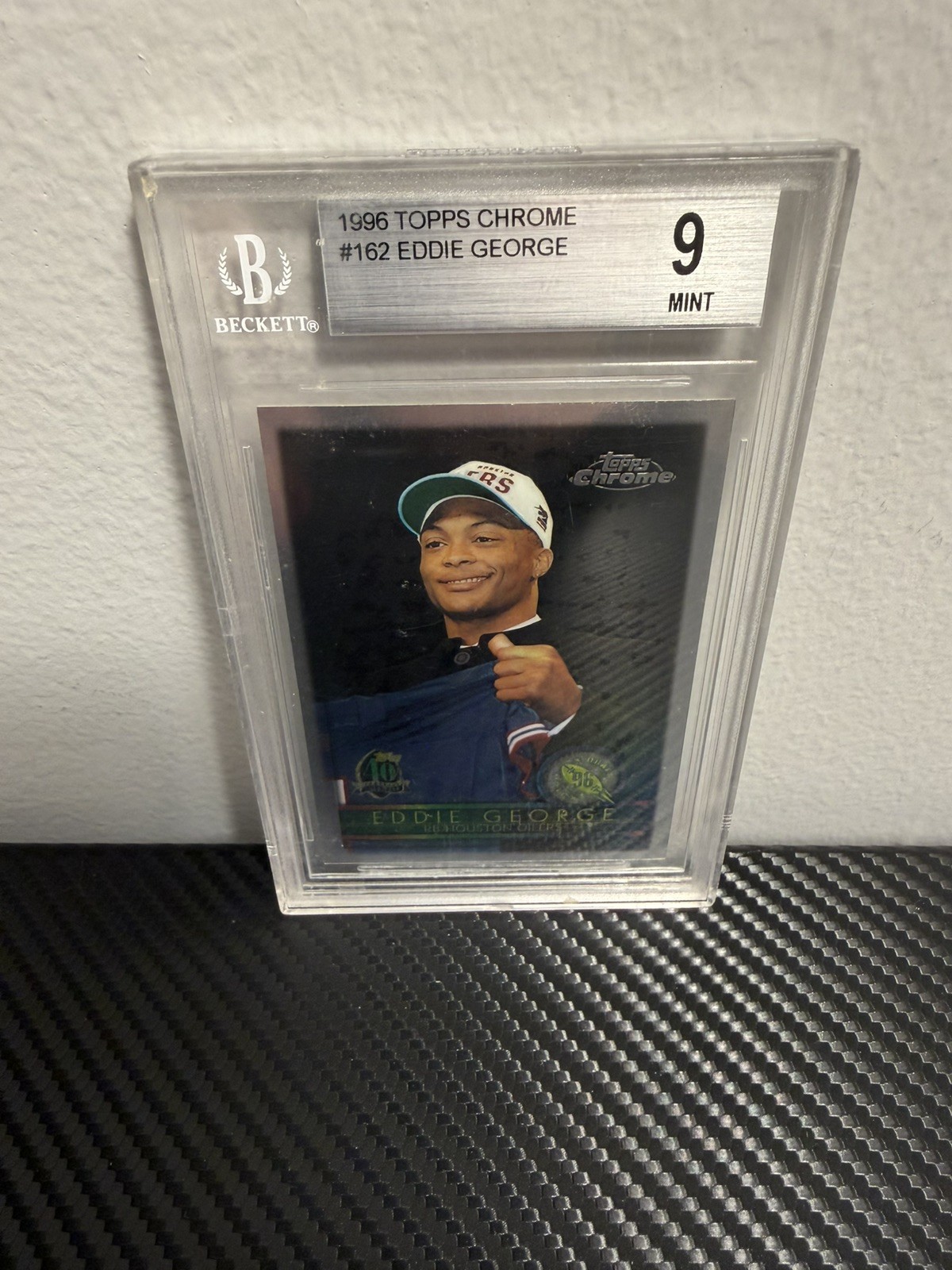 1996 TOPPS CHROME #162 EDDIE GEORGE BECKETT 9 Mint