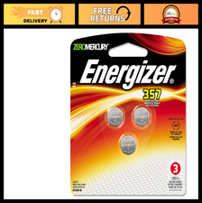 357 Button Cell Batteries for Watch & Calculator - Mercury-Free, Pack of 30