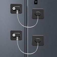 Refrigerator Lock with Keys 2 Pack Fridge Child Safety KIZZHISI PHT0 Locks Kids