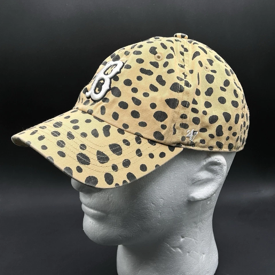 Sombrero para mujer Boston Red Sox estampado de guepardo '47 adulto algodón con tirantes MLB usado Foto 3 de 4