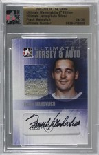 2007 ITG Ultimate Memorabilia 8th Edition Silver 24/30 Frank Mahovlich Auto 0c3