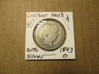 Barber Half Dollar, 1893-O, 90% SILVER! #96