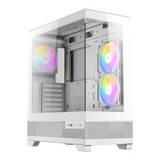 Antec Cx700 Mid Tower Gaming Case White 270 Full-View Tempered Glass 3 X 120 Mm