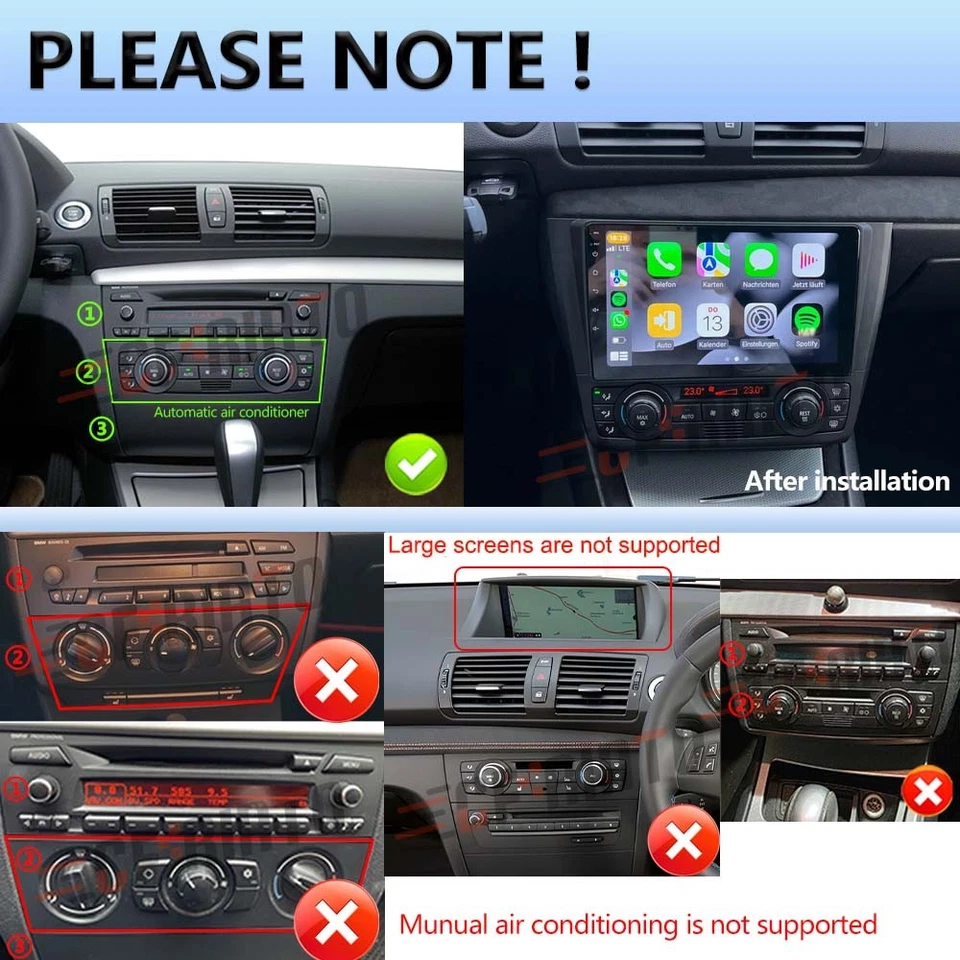 Android 15 For Bmw 1 Series E88 E82 E81 E87 08-11 Car Stereo Radio Carplay 2+64G Foto 2 de 4