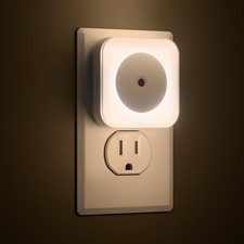 6-Pack LED Night Lights Plug into Wall,Bright Nightlight Auto-On/Off and Dimmabl