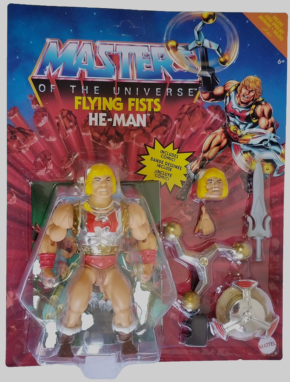 Masters Of The Universe Origins Flying Fists He-Man Action Figure Mattel 2021