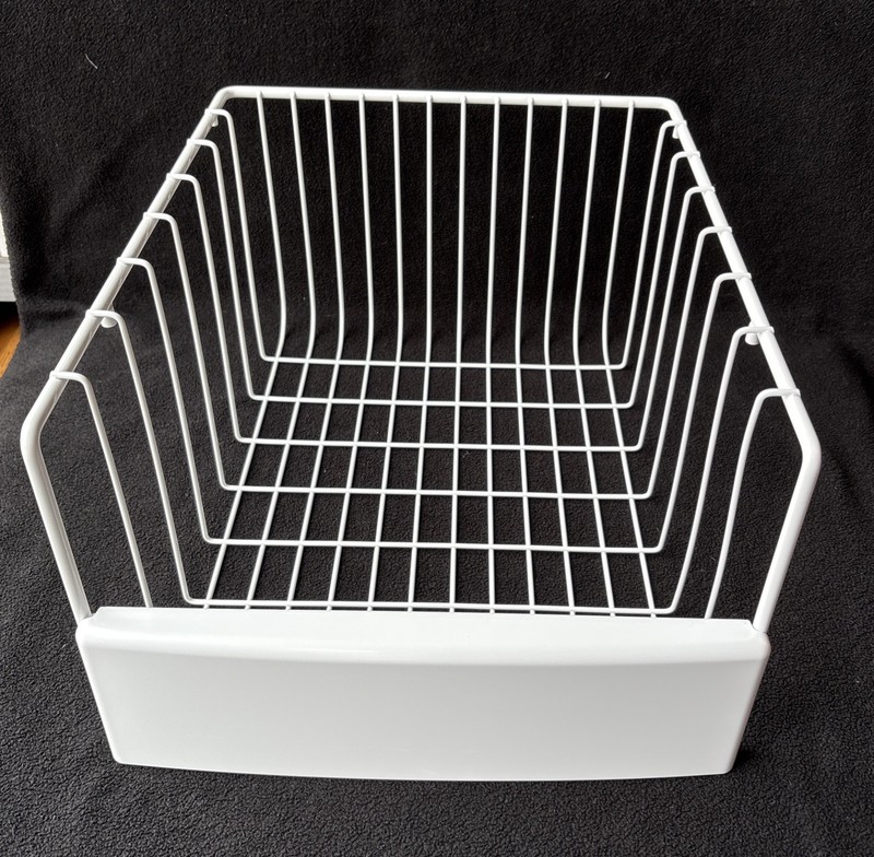 GE Refrigerator Freezer Basket # WR21X10032 WR12X10625 mounts to roller slides
