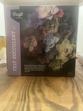 NIB Craft Crush Felt Succulent Craft Kit Fun  Easy Ages 13 