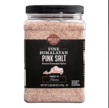 Himalayan Pink Salt Fine Grain – 5 lbs Bulk Chef Container – Gourmet Kosher Salt