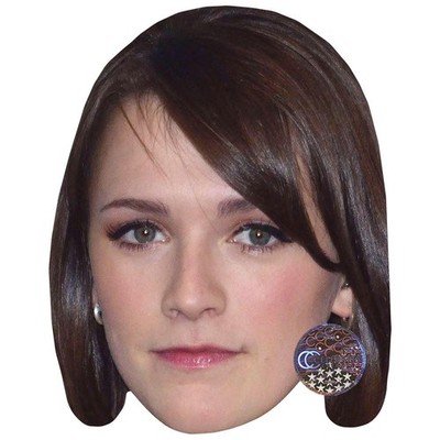 Charlotte Ritchie Promi Maske, flaches Kartengesicht, Kostüm Maske