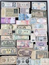 (LOT OF 31) Foreign Currency World Paper Money Notes Europe Asia South America