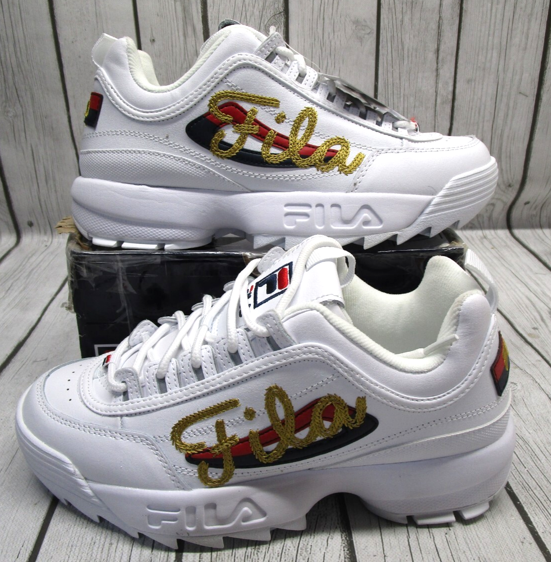 Fila Disruptor II Signature Womens Size 10 Sneakers Shoes Brand NEW