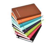 Personalised Custom Text A5 Diary with Ribbon Marker & Elastic Closure Notebook