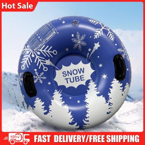 Inflatable Sledding Tube Snow Tube 90 Cm Inflatable Freeze Resistant Snow Sled - Photo 1/12