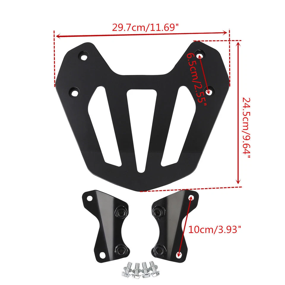后托架带机架支架安装适用于本田 Goldwing F6B GL1800 13-17 黑色 — 第 2/4 张图片