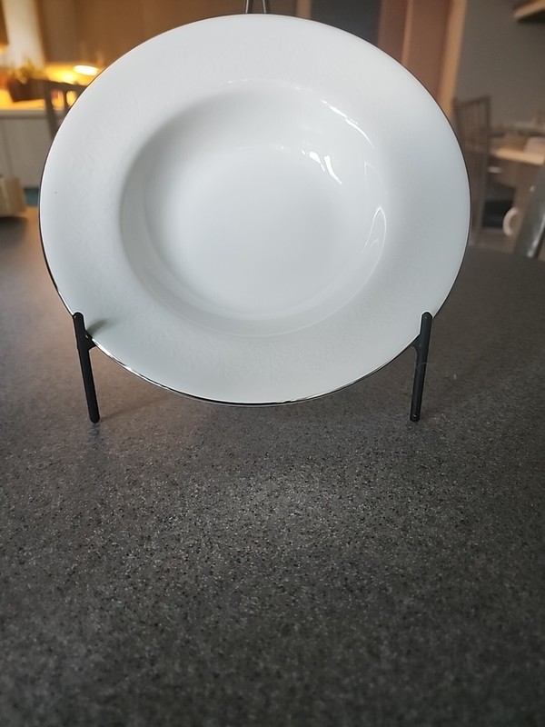 Wedgwood - Silver Ermine - Rimmed Soup Bowl - 8 1/8" Diameter