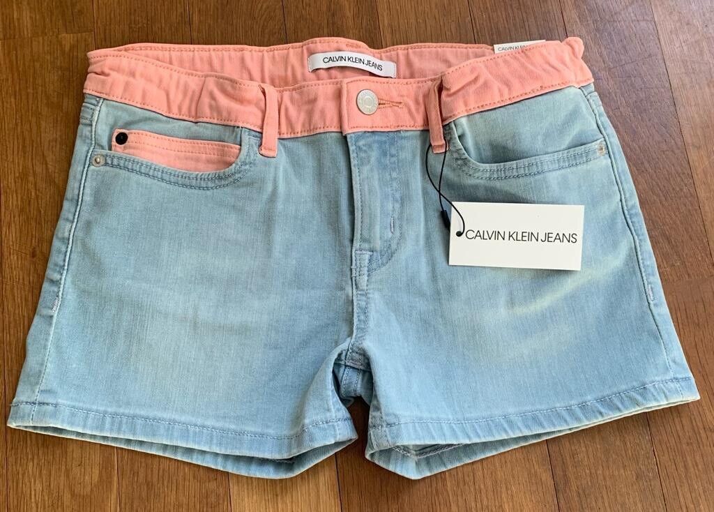 Jeans Shorts Calvin Klein, Gr. 164, Slim, Mid Rise, Hot Pants NEU mit Etikett