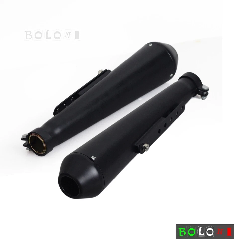 2 выхлопные трубы ретро для мотоциклов Harley Honda Yamaha BMW Cafe Racer Bobber - Изображение 3 из 4