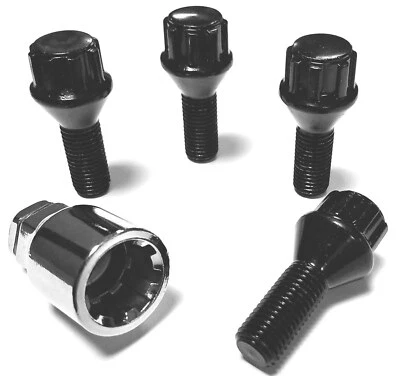 WHEEL LOCKS Original APT Felgenschlösser M12x1,5x25mm Kegelbund 60° Felgenschloss für Opel