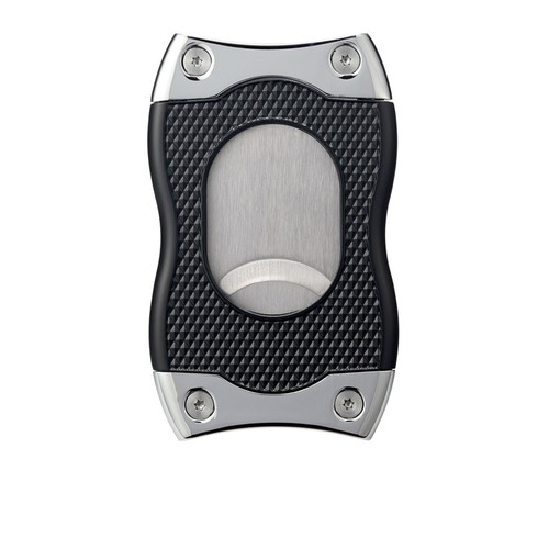 Colibri SV Cut 2 in 1 Cigar Cutter Black & Chrome - Picture 2 of 2